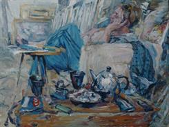 2011-07-13, tea for two, 90x120cm