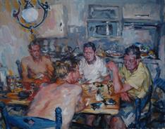 2011-05-01, a game of poker, 110x140cm